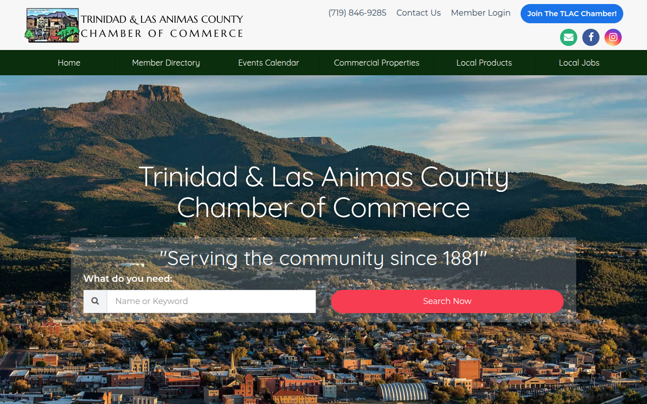 Visit the Trinidad & Las Animas County Chamber of Commerce website (opens in a new tab)