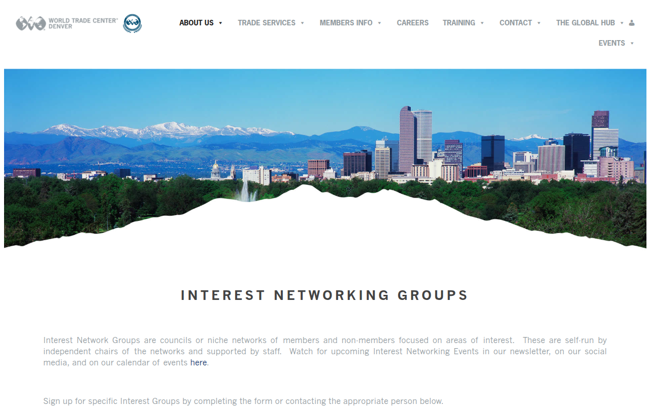 Visit the WTC Denver Interest Network Groups website (opens in a new tab)