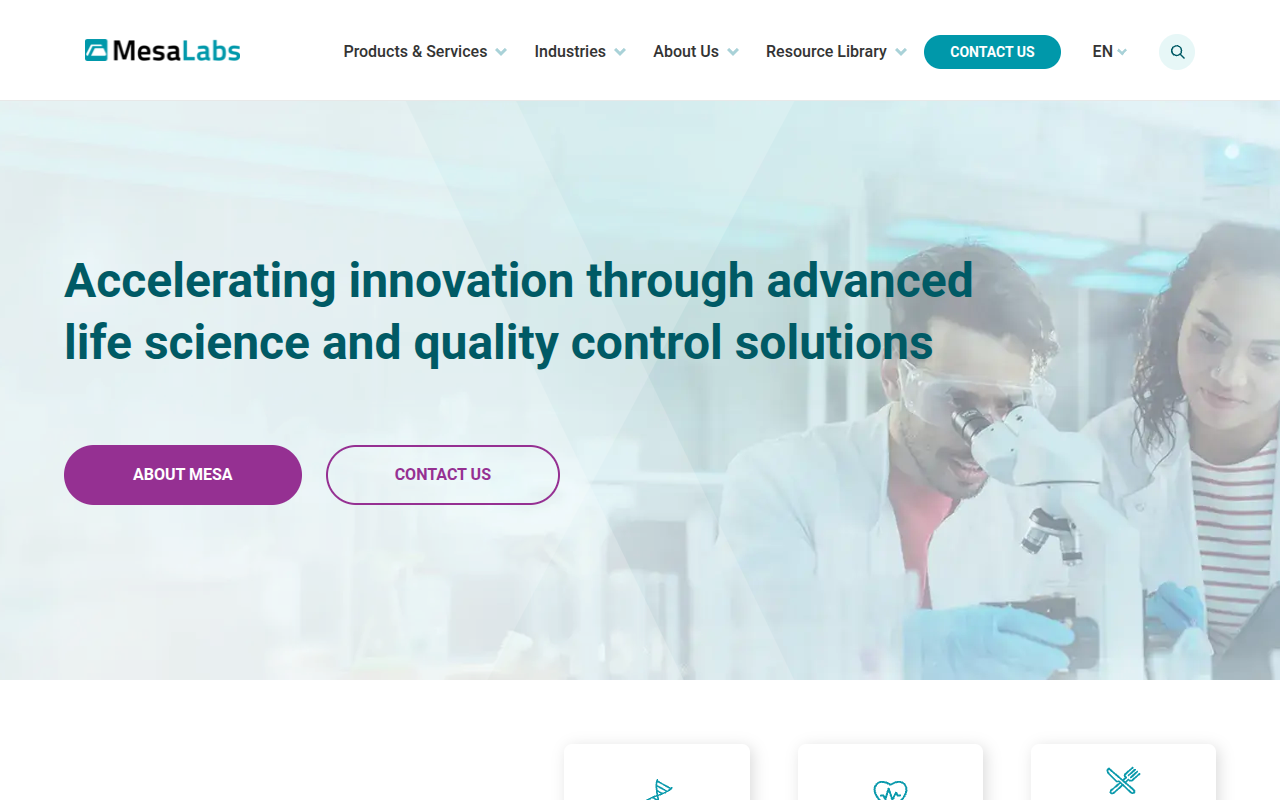 Visit the Mesa Labs website (opens in a new tab)