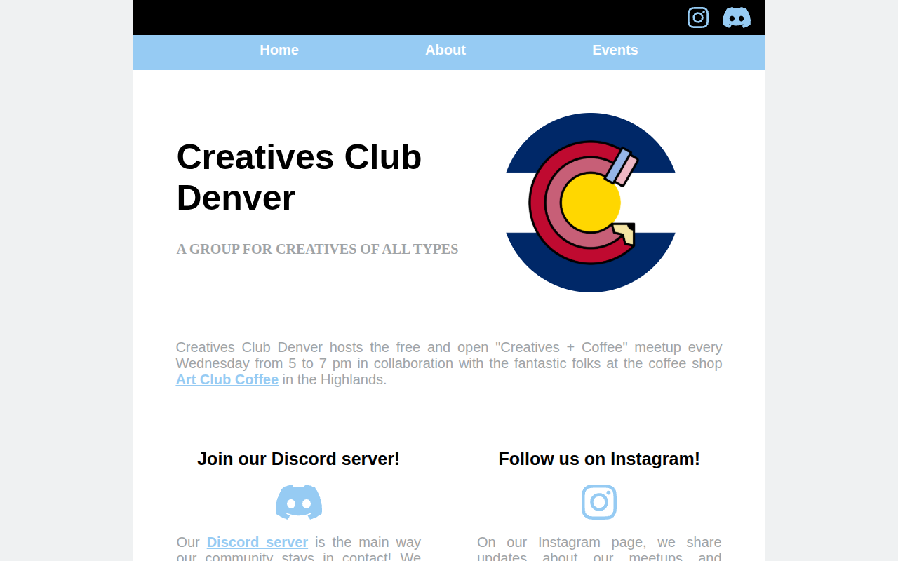 Visit the Creatives Club Denver website (opens in a new tab)
